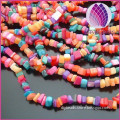 5-7mm colorful natural dyed shell chip beads